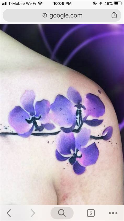 Share more than 69 purple orchid tattoo latest - in.cdgdbentre