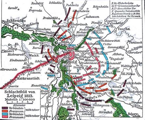 The Battle of Leipzig, 1813. - Maps on the Web