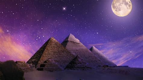 Download wallpaper 1366x768 photoshop, pyramids, egypt, night, tablet ...