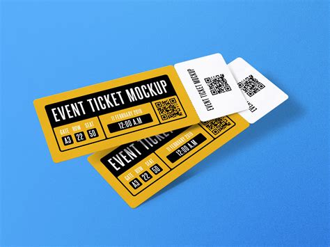 Ticket Template Psd