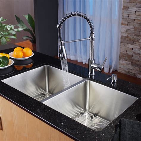 Undermount Kitchen Sink And Faucet Combo