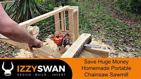 50 Dollar Portable Sawmill | Chainsaw Mill | Chainsaw mill, Chainsaw ...