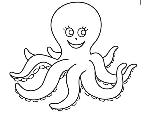 Octopus Coloring Pages - Preschool and Kindergarten