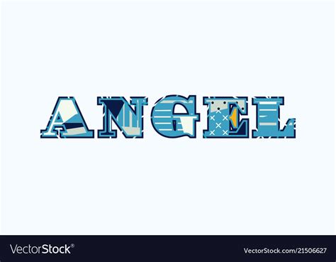 Angel concept word art Royalty Free Vector Image