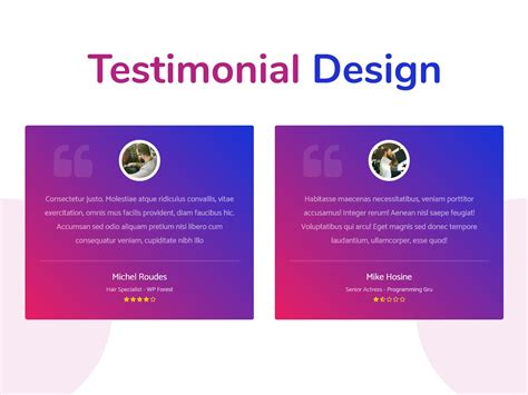 Testimonial Template Html Css - The Templates Art