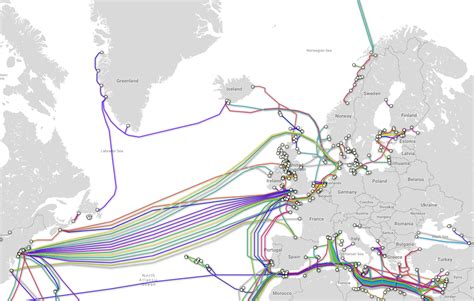 Europe Undersea Cable Map