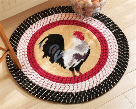 Amazon.com: Rooster Kitchen Round Braided Rug: Kitchen Mats: Kitchen ...