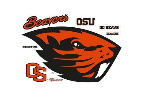 Oregon State Beavers Logo Wall Decal | Shop Fathead® for Oregon State ...