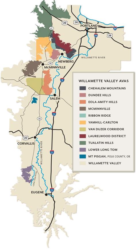 11 Appellations of the Willamette Valley – With Map - From The Vine