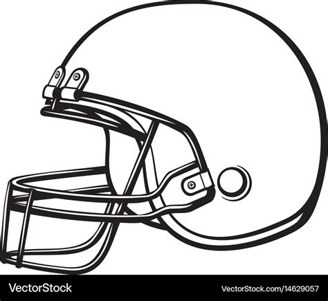 American football helmet Royalty Free Vector Image