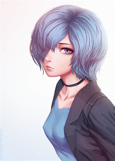 Blue haired anime character HD wallpaper | Wallpaper Flare