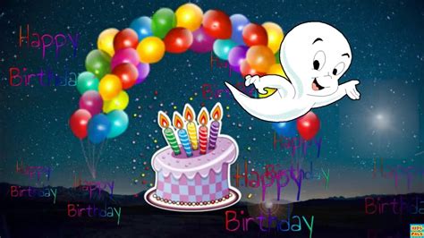 Funny Happy Birthday Song with Casper the Friendly Ghost|Nursery rhyme songs for children - YouTube