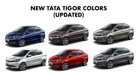 Tata TIGOR Colors: Blue, Silver, Red, White, Grey, Brown (Updated) - GaadiKey