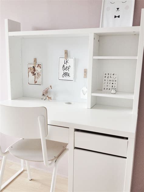 Girlsroom @our home [harten8] | Bedroom desk decor, Bedroom desk ikea, White desk bedroom