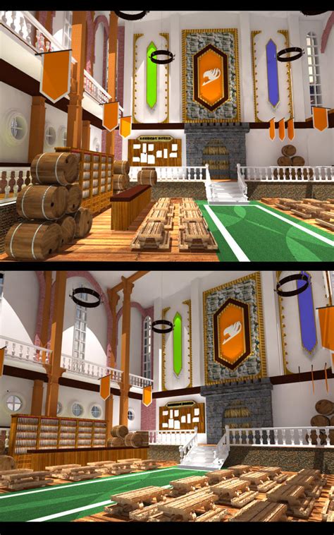 Interior of fairytail guild by sampung-piso on DeviantArt