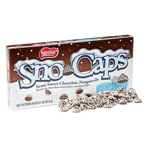 Nestle Sno-Caps Chocolate Nonpareils Candy 3.1-Ounce Packs: 15-Piece Box | Candy Warehouse