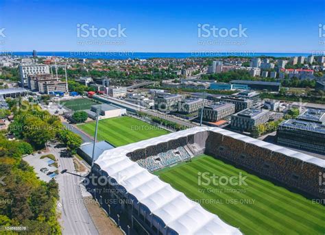 Arka Gdynia Stadium Stock Photo - Download Image Now - Aerial View, City, Cityscape - iStock