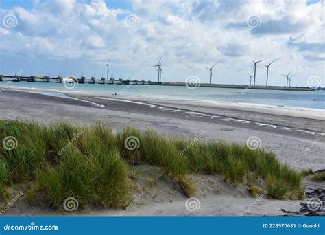 Oosterscheldekering, Storm Surge Barrier in Netherlands Stock Image ...