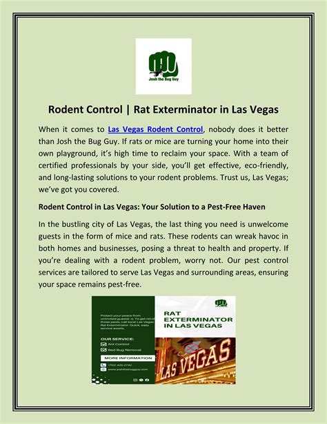 Rodent Control | Rat Exterminator in Las Vegas by Josh The Bug Guy - Issuu