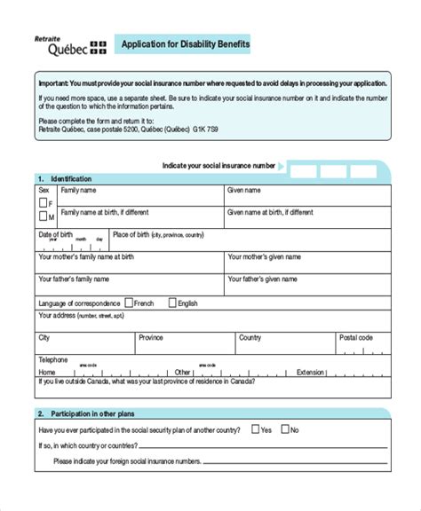 Ssi Disability Printable Forms - Printable Forms Free Online