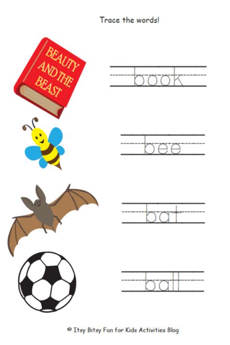 Free Letter B Worksheets for Preschool & Kindergarten | Kids Activities Blog