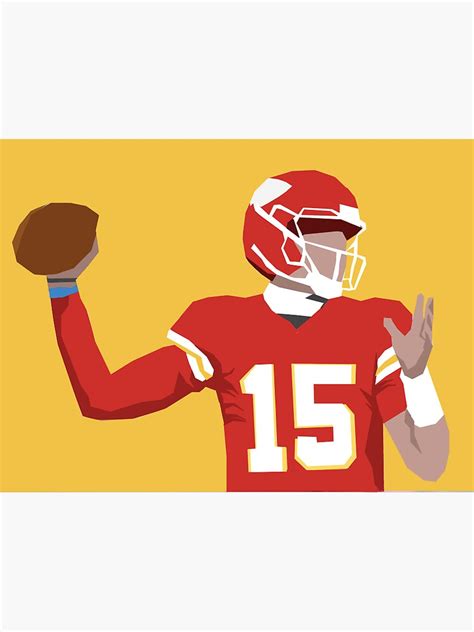 "patrick mahomes vector" Sticker for Sale by Tucker-2323- | Redbubble