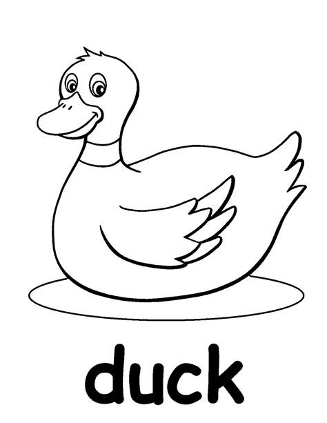 Printable Duck Coloring Pages