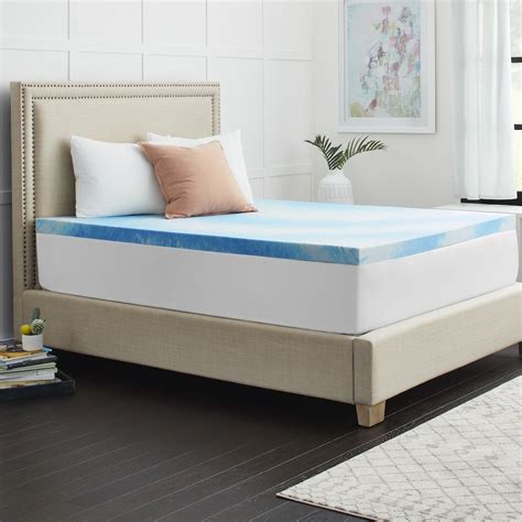 Sealy 3+1 Memory Foam Mattress Topper & Fiber-Fill, White, Cal King | Memory foam mattress ...