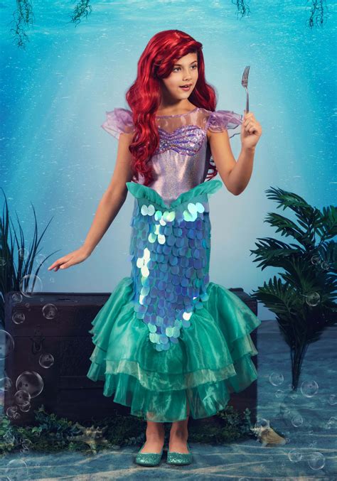 Little Mermaid Ariel Girl's Costume | Exclusive Disney Costume