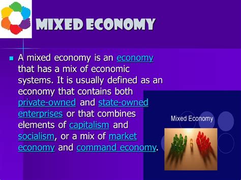 Types of economic systems An economic system is