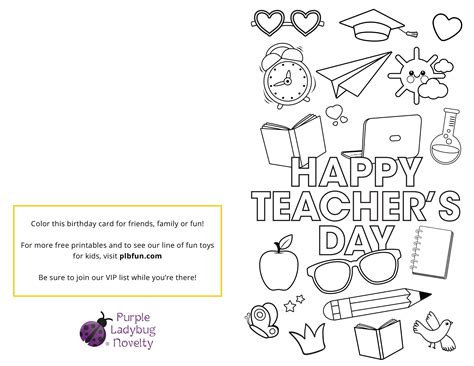 FREE Printable: Teacher's Card "Getting Ready for National Teachers Ap | Teachers day card ...