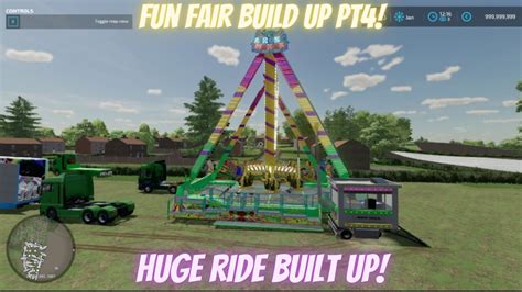 Huge Fun Fair Build Up! pt4- fs22 - YouTube