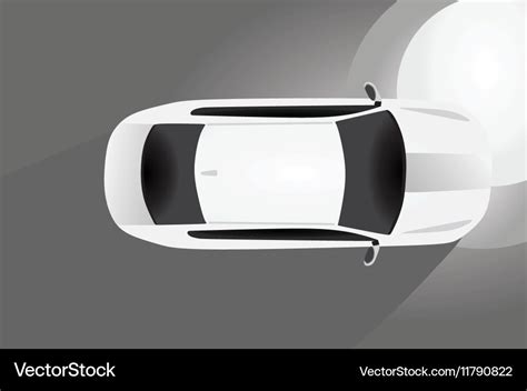 Car bird eye view Royalty Free Vector Image - VectorStock