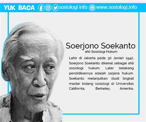 Soerjono Soekanto Biografi – Sketsa