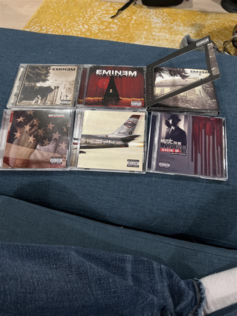 my eminem cd collection so far : r/Eminem