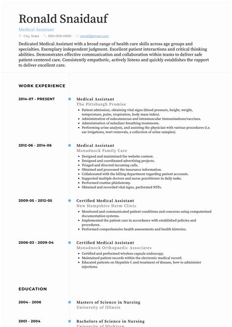 Free 19+ Medical Assistant Resume Skills - Free Samples , Examples ...