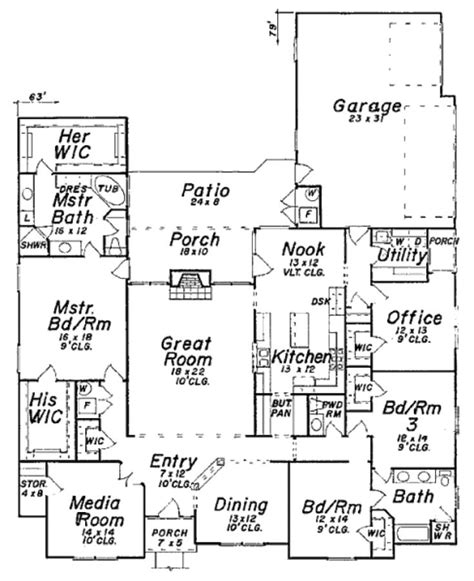 One Story House Plans