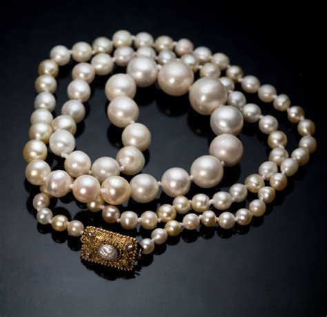 Vintage 1920s Pearl Necklace with Gold Clasp - Antique Jewelry ...