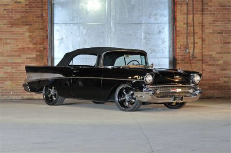 1957, Chevrolet, Bel, Air, Convertible, Streetrod, Street, Rod, Hot, Black, Usa, 4288x2848 01 ...