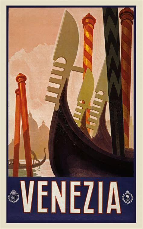 Vintage Venezia Travel Poster Free Stock Photo - Public Domain Pictures
