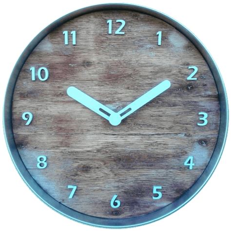 Rustic Aluminium Framed Wall Clock | Aluminium framed clock, Upcycled wood facia, Rustic Look ...