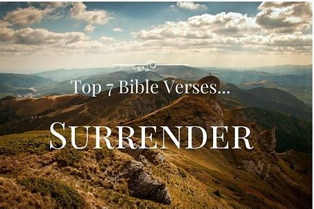 Top 7 Bible Verses-Surrender - Everyday Servant