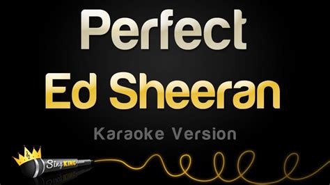 Ed Sheeran - Perfect (Karaoke Version) - YouTube