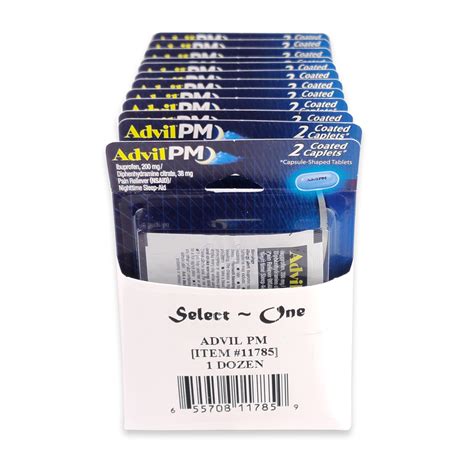 - Advil PM Single Pack (Box of 12) #MD0202