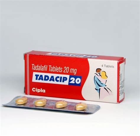 Tadacip, Tadalafil 20mg - Lifepharma