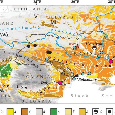 Map of loess deposits in Central-Eastern Europe [Haase et al., 2007 ...