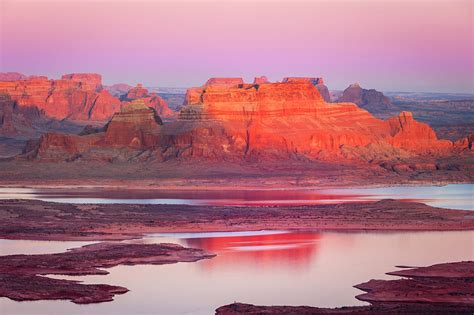 Lake Powell Sunset Mesa Photograph by Johnny Adolphson