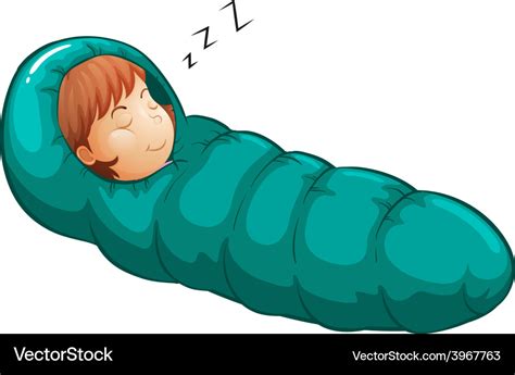 Sleeping bag Royalty Free Vector Image - VectorStock