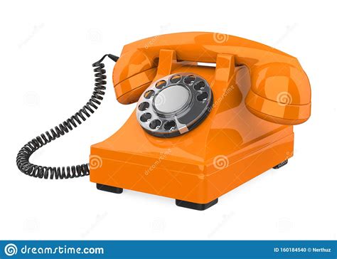 Vintage Telephone Isolated stock illustration. Illustration of line - 160184540