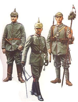 Uniforms of the Germany Army in World War One 1914-1918